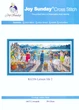 Набір для вишивання за нанесеною на канву схемою "Leisure life 2". AIDA 14CT printed 59*33 см - зображення 2