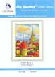 Набор для вышивания по нанесённой на канву схеме "Church 2" . AIDA 14CT printed, 29*38 см - изображение 2