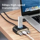 USB hub BASEUS USB Square Round 4in1 |1xUSB3.0/3xUSB2.0, Micro USB Power Supply| - изображение 6