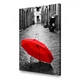 Картина Красный зонт45x60 см (P0501) - изображение 2