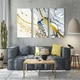 Модульная картина Абстракция Gold Lines 126x80 см (MK311643) - изображение 4