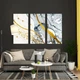 Модульная картина Абстракция Gold Lines 126x80 см (MK311643) - изображение 5