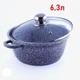 Кастрюля Benson из алюминия 6.3л с гранитным покрытием и крышкой (BN-319) - изображение 1