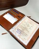 Кожаная папка для семейных документов Shiynik FAMILY FOLDER коньячный с гравировкой - изображение 2