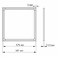 Панель LED ART 40W 5000K 220V VIDEX VL-PA405W - зображення 3