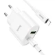 Сетевое зарядное устройство HOCO C95A |Type-C, PD3.0/QC, 3A, 18W| адаптер с Lightning кабелем 1м. и быстрой зарядкой White (C95AL) - изображение 3