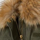 Парка демисезонная с мехом женская H&M 0659453_хаки 32 Хаки (KAY2000001340929) - изображение 2