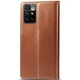 Кожаный чехол-книжка GETMAN Gallant (PU) для Xiaomi Redmi 10 Коричневый - изображение 2
