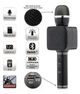 Беспроводной портативный Bluetooth микрофон для караоке + колонка 2 в 1 с мембраной низких частот Чёрный - изображение 2