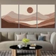 Модульная картина Холстович Pastel horizon 90х40 см. Для гостиной, спальни, интерьера. - изображение 1