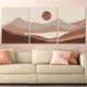 Модульная картина Холстович Pastel horizon 90х40 см. Для гостиной, спальни, интерьера. - изображение 2