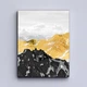 Модульна картина Холстович Golden mountains 90х40 см. Для вітальні, спальні, інтер'єру. - зображення 5