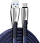 Кабель ColorWay USB - Type-C (zinc alloy) 2.4А 1 м Blue (CW-CBUC012-BL) - изображение 2