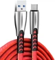 Кабель ColorWay USB - Type-C (zinc alloy) 2.4А 1 м Red (CW-CBUC012-RD) - изображение 2