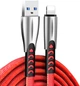 Кабель ColorWay USB - Apple Lightning (zinc alloy) 2.4А 1 м Red (CW-CBUL010-RD) - изображение 2
