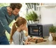 Духовка электрическая настольная SILVER CREST SGB A1 Mini 14 л домашняя печь для кухни гриль на 1,2 кВт для выпечки пиццы и мяса размеры 40x25.2x34.3см - изображение 6