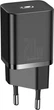 Сетевое зарядное устройство Baseus Super Si Quick Charger 1C 20W EU Black (CCSUP-B01) - изображение 1