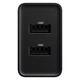 Сетевое зарядное устройство BASEUS Speed Mini Dual U Charger |2USB, 2A, 10.5W Black (CCFS-R01) - изображение 3