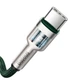 Кабель для быстрой зарядки BASEUS Type-C to Type-C Cafule Series Metal Data Cable |1m, 5A, 100W, PD| Green (CATJK-C06) - изображение 4