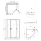 Душевая кабина Qtap Leo CRM10995-AC6 Clear 2020x900x900 мм + поддон Diamond 309912 90x90x12 см с сифоном - изображение 2