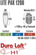 Спальний мішок High Peak Lite Pak 1200/+6°C Left Green/Red (23263) (929551) - зображення 7