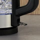 Електрочайник Electrolux 1.7л, Strix, скло, сріблясто-чорний - изображение 5
