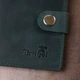 Компактне вінтажне портмоне Shvigel 16456 Зелений - зображення 8