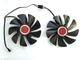 Вентилятор FirstD для видеокарты XFX RX 580 590 5600 5700 XT 95 мм FDC10U12S9-C (CF1010U12S) комплект 2 шт (№104.5) - изображение 1