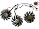 Вентилятор для видеокарты Gigabyte RTX 3060 Ti RX 6600 6650 6700 6750 XT Gaming (orgnl) Everflow T128010SU (PLD08010S12HH FY08010H12LPA GA81S2U) комплект 3 шт (№16.5) - изображение 4