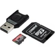 MicroSDXC 256GB UHS-II/U3 Class 10 Kingston Canvas React Plus R285/W165MB/s + SD-адаптер + USB-кардр - зображення 2