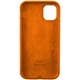 Чехол Alcantara Алькантара для iPhone 11 (07) Orange оранжевый - изображение 2
