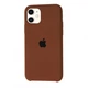 Чехол-накладка Silicone case для IPhone 11 Brown шоколадный - изображение 2