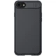 Карбоновая накладка Nillkin Camshield (шторка на камеру) для Apple iPhone 7 / 8 / SE (2020) (4.7") Черный / Black - изображение 1