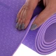 Коврик для фитнеса и йоги двухслойный с разметкой TPE Zelart 2430 6мм Violet-Pink - изображение 5
