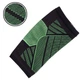 Наколенник бандаж эластичный фиксатор коленного сустава Mute 9005 Black-Green - изображение 3