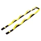 Лента для растяжки Record Stretch Strap 6347 8 петель Black-Yellow - изображение 1