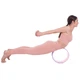Колесо для йоги масажне кільце для йоги Zelart Fit Wheel Yoga 2438 Light Blue-Pink - зображення 9