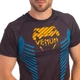 Рашгард мужской с коротким рукавом Venum Plasma Heroe 8139 размер XL (48-50) Black-Orange-Blue - изображение 3