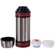Термос стальной Zelart Vacum Cup Coffee CY-25 объем 2000 мл Silver-Black - изображение 5