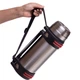 Термос стальной Zelart Vacum Cup Coffee CY-25 объем 2000 мл Silver-Black - изображение 7