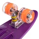 Скейт пенні борд penny cruiser круїзер з ручкою Profi Kids 2306-6 фіолетовий з колесами, що світяться. - зображення 4