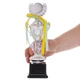Кубок спортивный с ручками приз спортивный SP-Sport Crystal K91 высота 26,5 см Silver - изображение 4