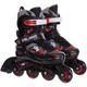 Роликовые коньки раздвижные Zelart City Life 2923 размер 30-33 Black-Red - изображение 2