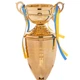 Кубок спортивный с крышкой и чашей приз спортивный SP-Sport 1505C высота 44 см Gold - изображение 3