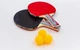Набор для настольного тенниса Racket MK 0223 2 ракетки + 3 мяча - изображение 4