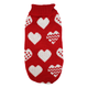 Свитер для собак Taotaopets 357704 Сердечки Red-White L - изображение 1