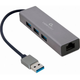 Адаптер USB-A to Gigabit Ethernet, 3 Ports USB 3.1 Gen1 Cablexpert (A-AMU3-LAN-01) - изображение 1