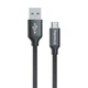 Кабель ColorWay USB - micro USB (M/M), 2.4 А, 2 м, Black (CW-CBUM009-BK) - зображення 1