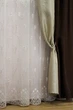 Тюль в зал фатин с вышивкой золотистым кордом Sofia 132027 1м.п. молочный (1903) - изображение 3