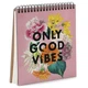 Блокнот Sketchbook Only good vibes квадратный 16,7х18 см (BDK_EX001) - изображение 1